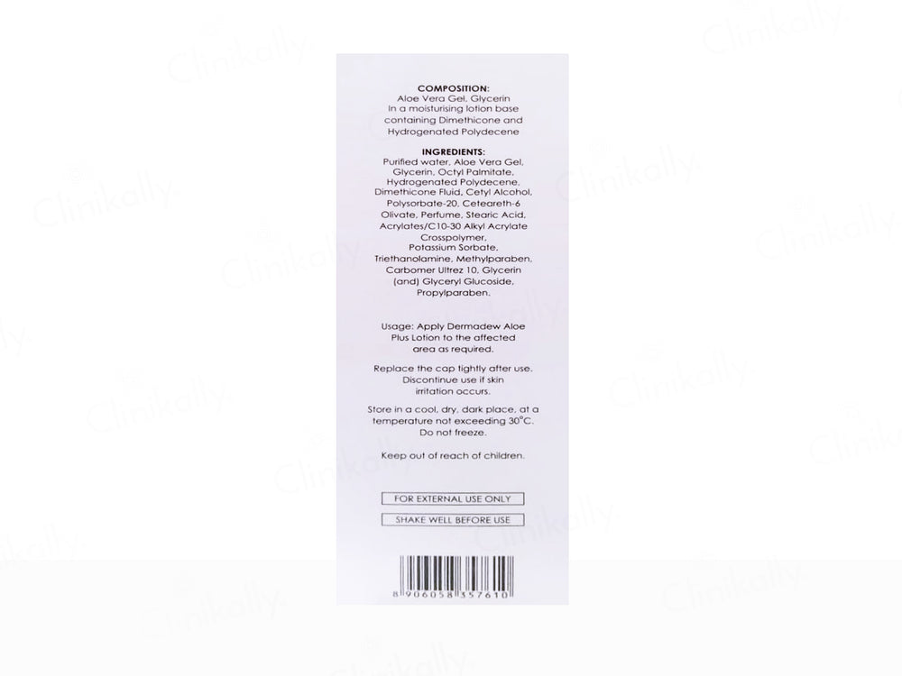 Dermadew Aloe Plus Moisturiser Lotion