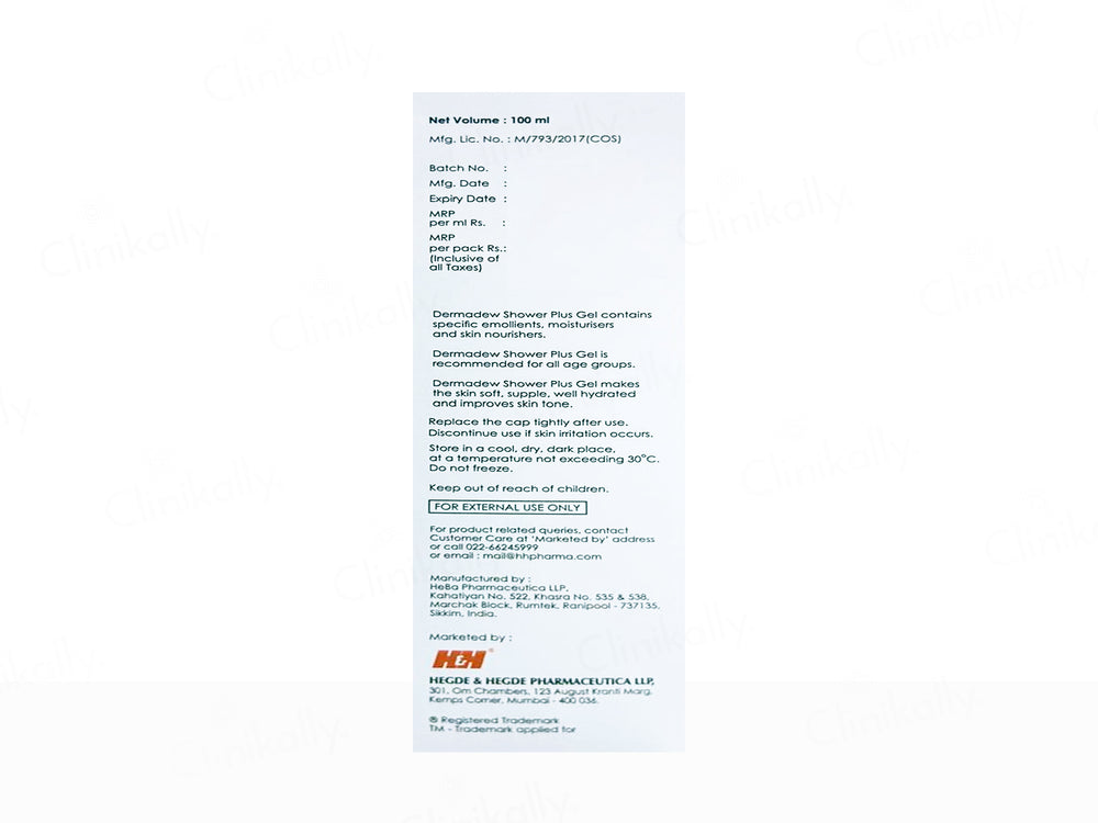 Dermadew Shower Plus Gel