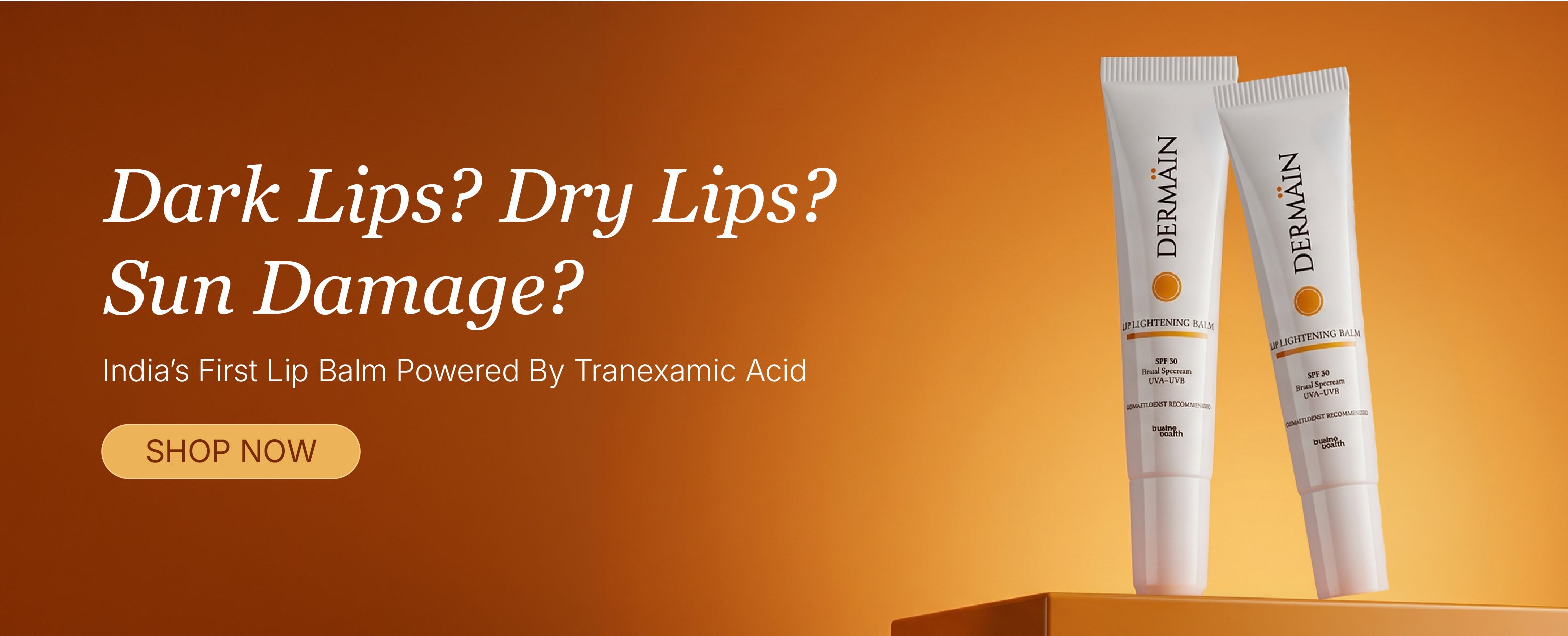 Two lip balm tubes