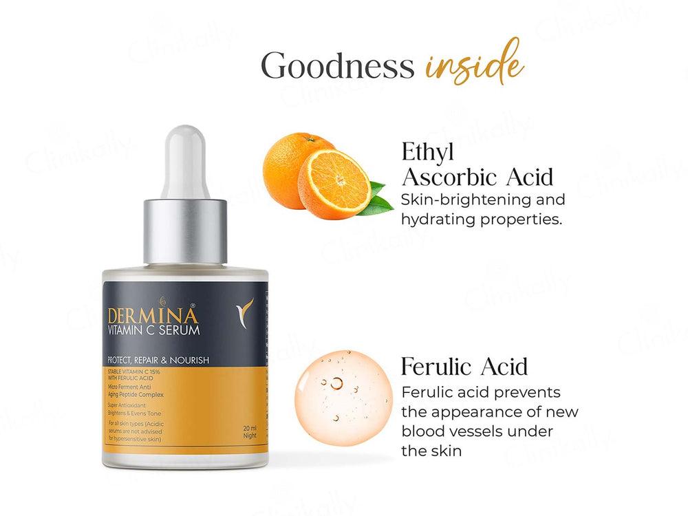 Dermina 15% Vitamin C Face Serum