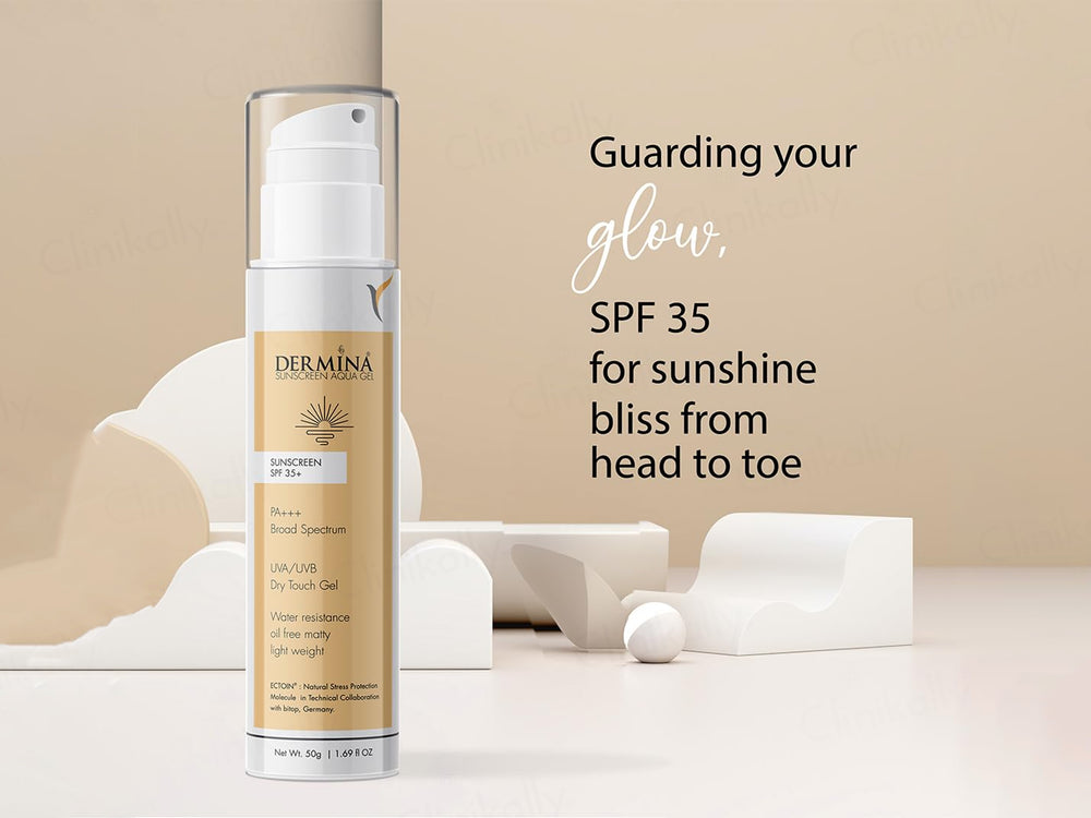 Dermina Aqua Dry Touch Gel Sunscreen SPF 35+ PA+++