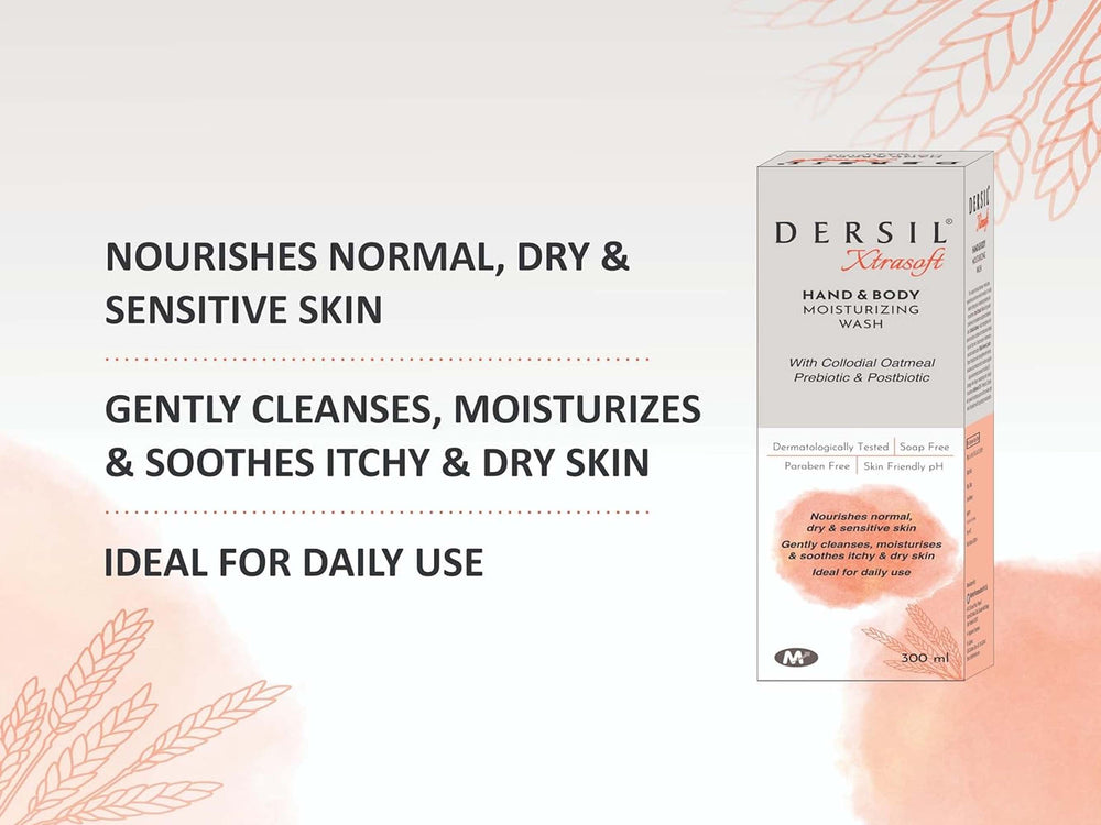 Dersil Xtrasoft Hand & Body Moisturizing Wash