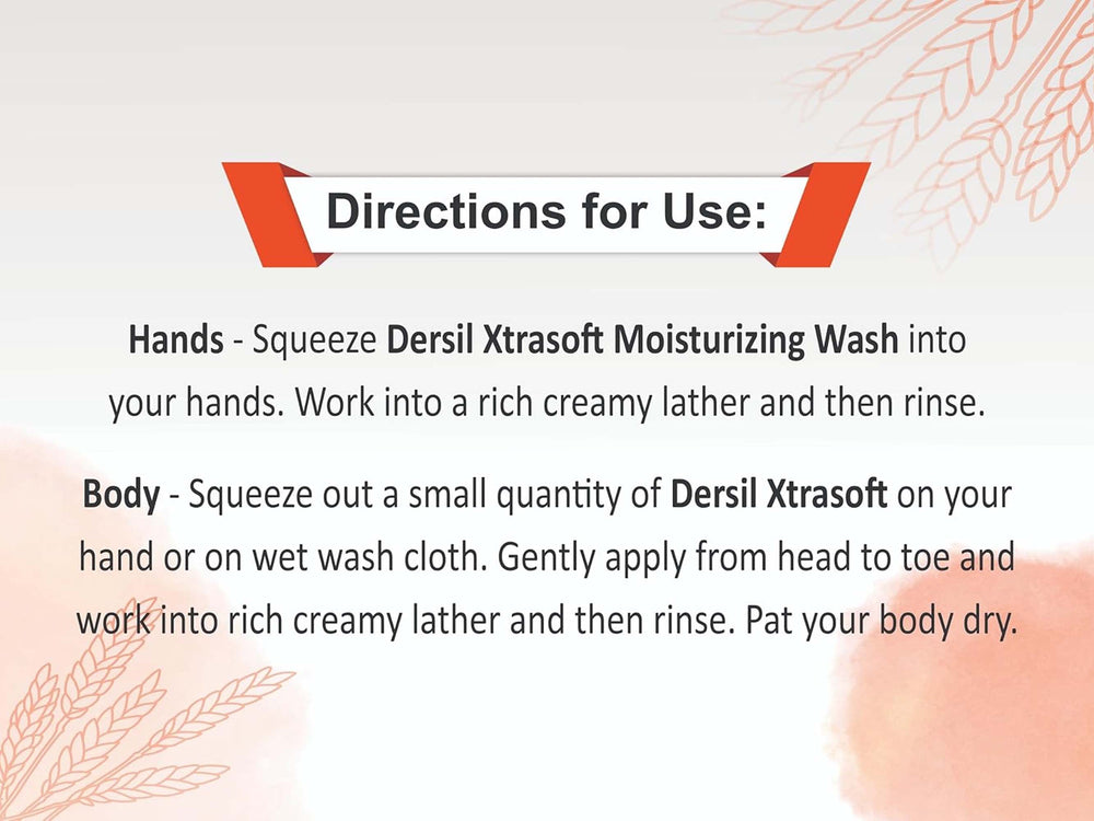 Dersil Xtrasoft Hand & Body Moisturizing Wash