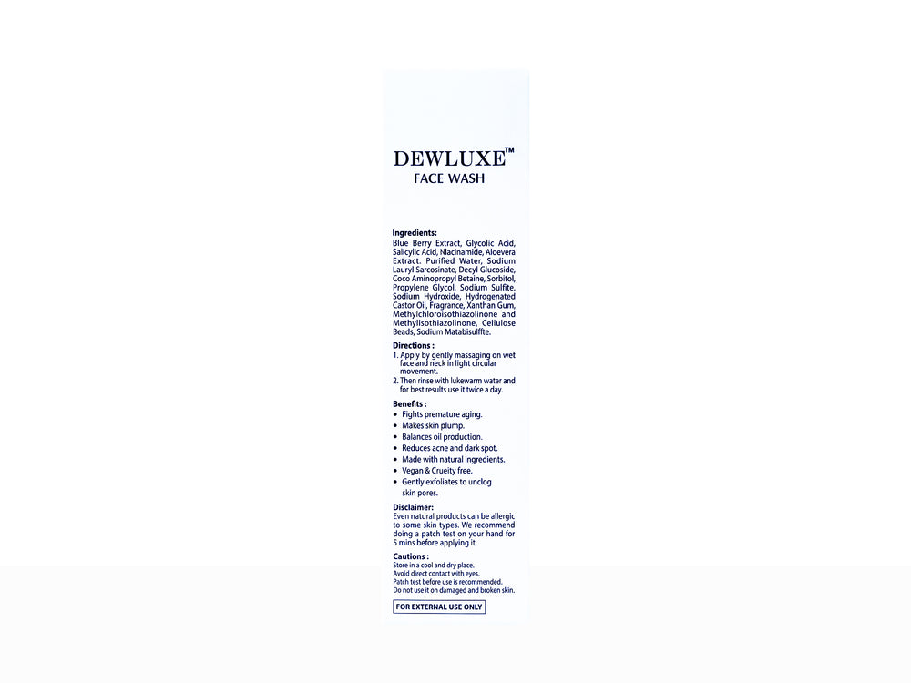 Dewluxe Face Wash