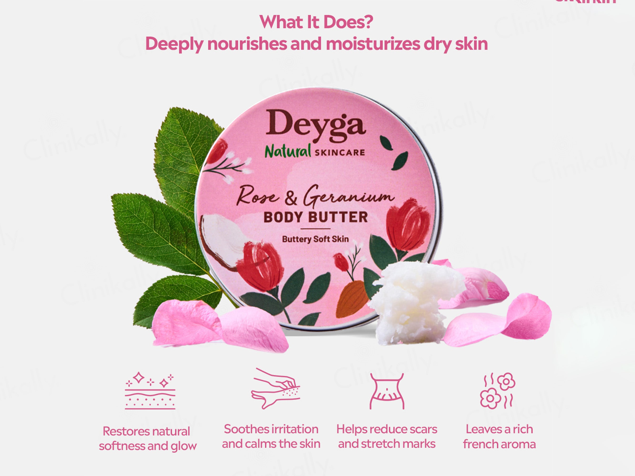 Deyga Rose & Geranium Body Butter