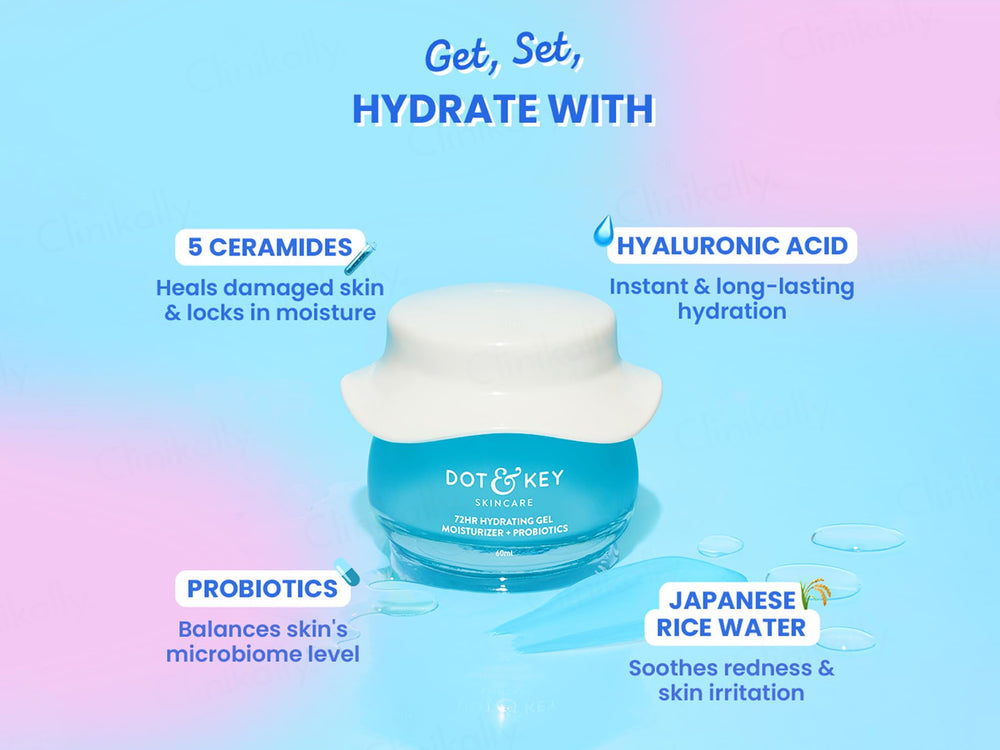 Dot & Key 72 Hr Hydrating Gel Moisturizer + Probiotics