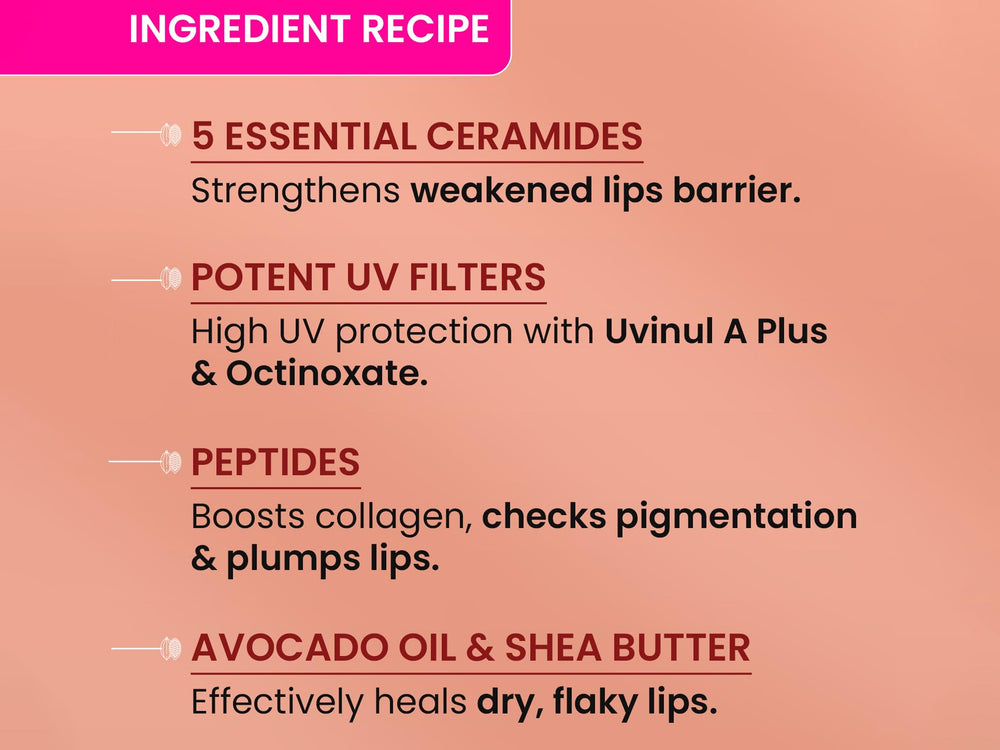 Dot & Key Barrier Repair Ceramide + Peptide Lip Balm SPF 50 PA+++ (Warm Nude)