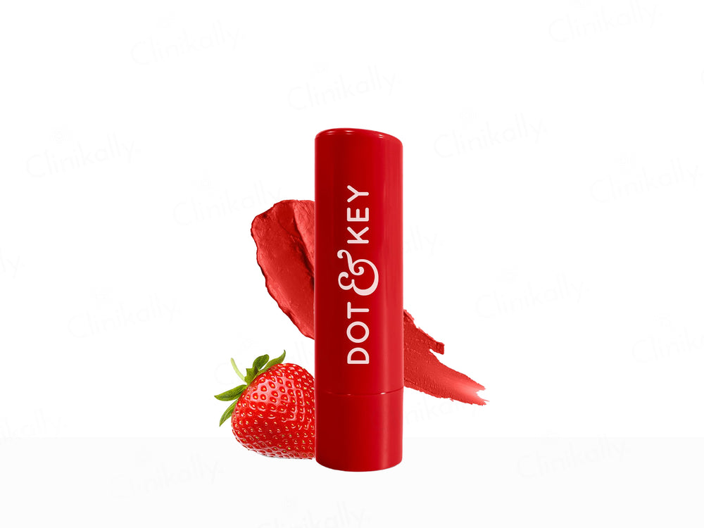 Dot & Key Barrier Repair Hydrating Tinted Lip Balm SPF 50 PA+++ (Strawberry Red)