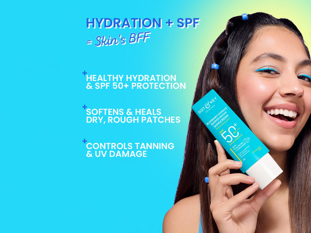 Dot & Key Blueberry Hydrate Barrier Repair Long Lasting Moisture Sunscreen SPF 50+ PA++++