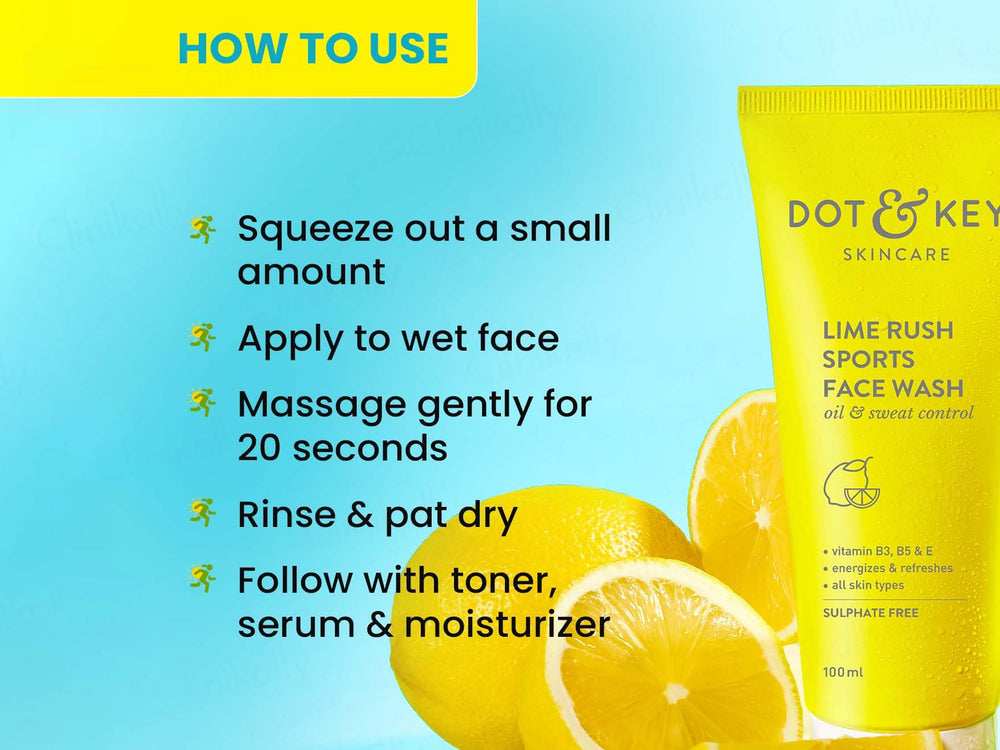 Dot & Key Lime Rush Sports Face Wash