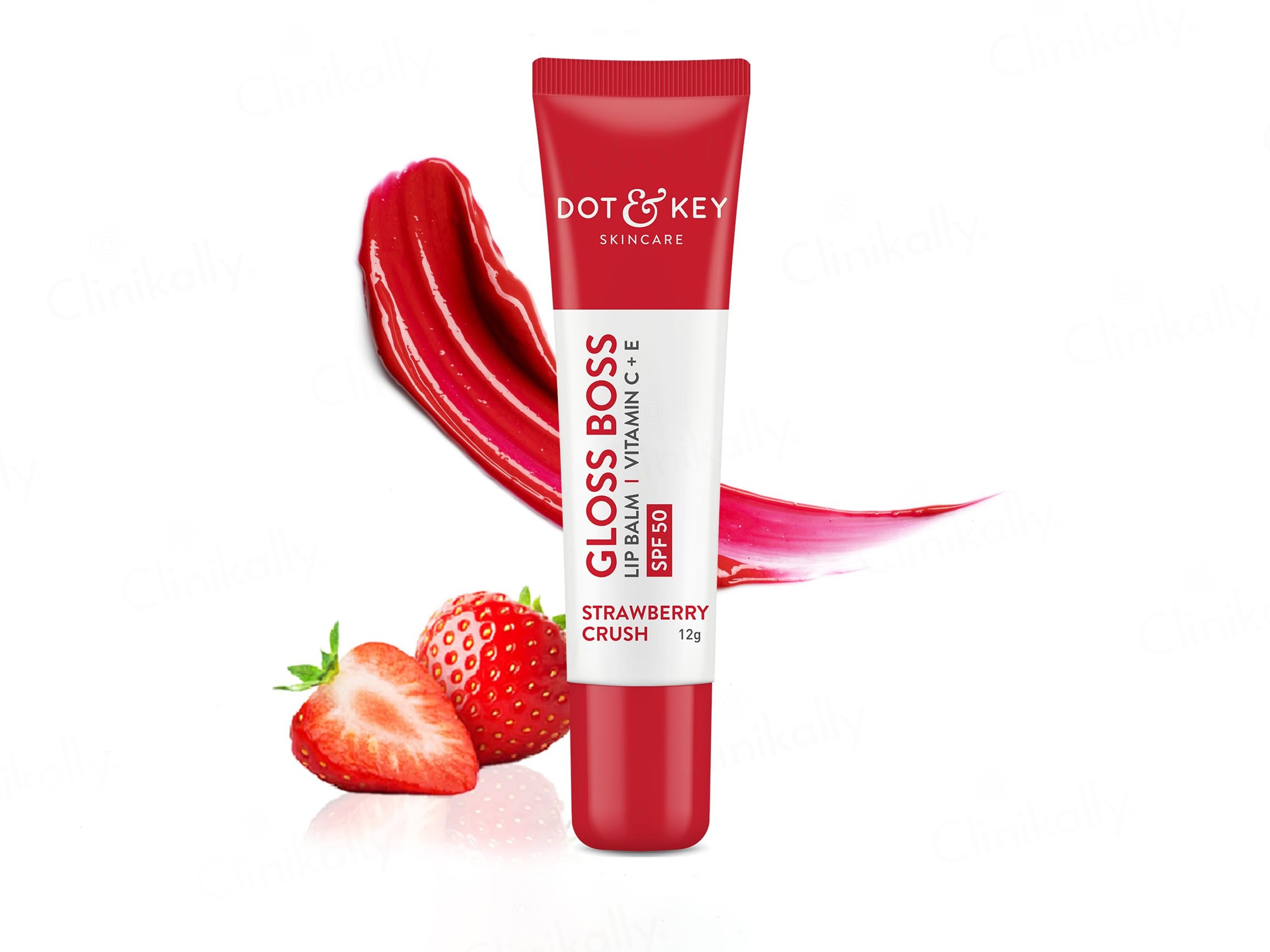 Dot & Key Vitamin C + E Gloss Boss Tinted Lip Balm SPF 50 (Strawberry Crush)