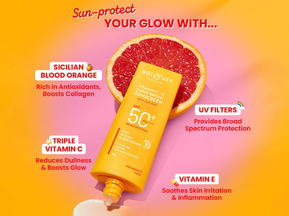 Dot & Key Vitamin C + E Super Bright Water-Light Fluid Sunscreen SPF 50 PA++++