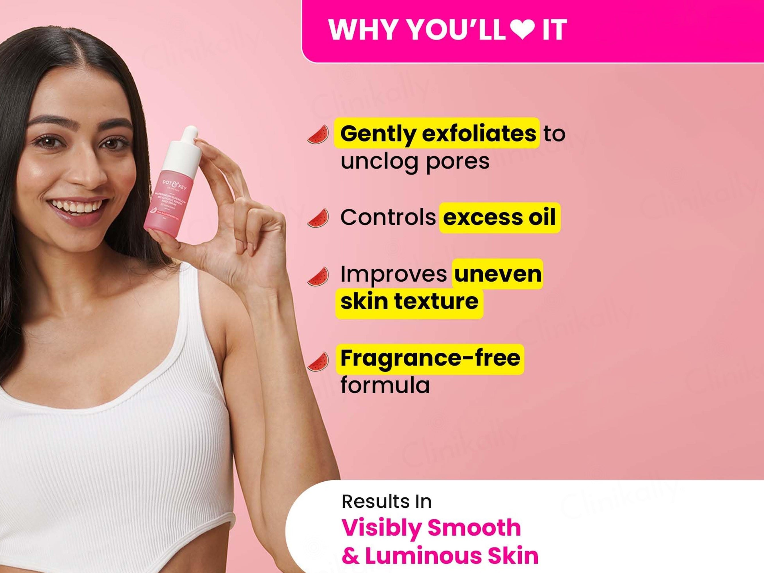 Dot & Key Watermelon + 10% Glycolic Gentle Exfoliating Face Serum