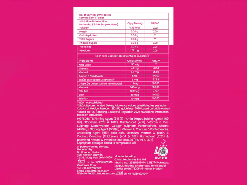 Dr. Morepen Biotin+ Advanced Tablet