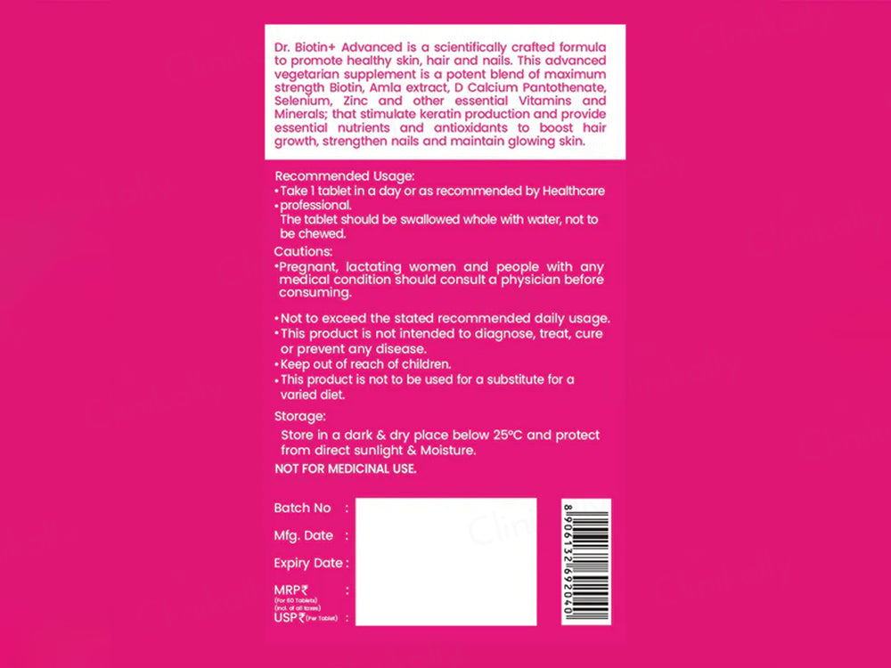 Dr. Morepen Biotin+ Advanced Tablet