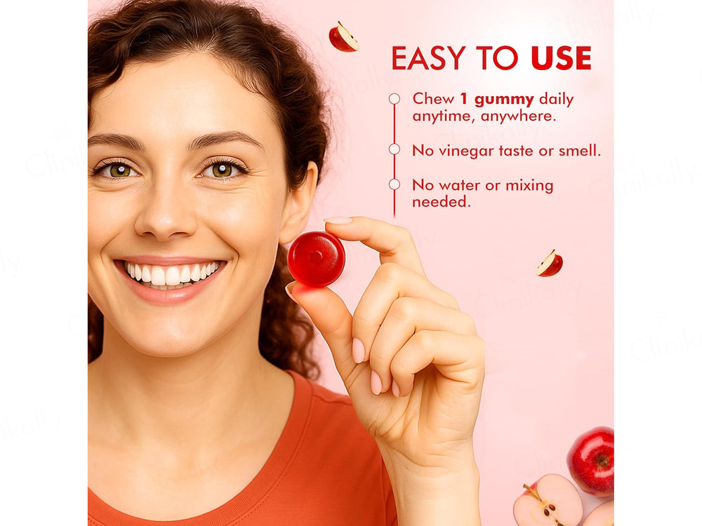 Dr. Morepen Daily Detox Apple Cider Vinegar Sugar Free Gummies - Apple Flavour