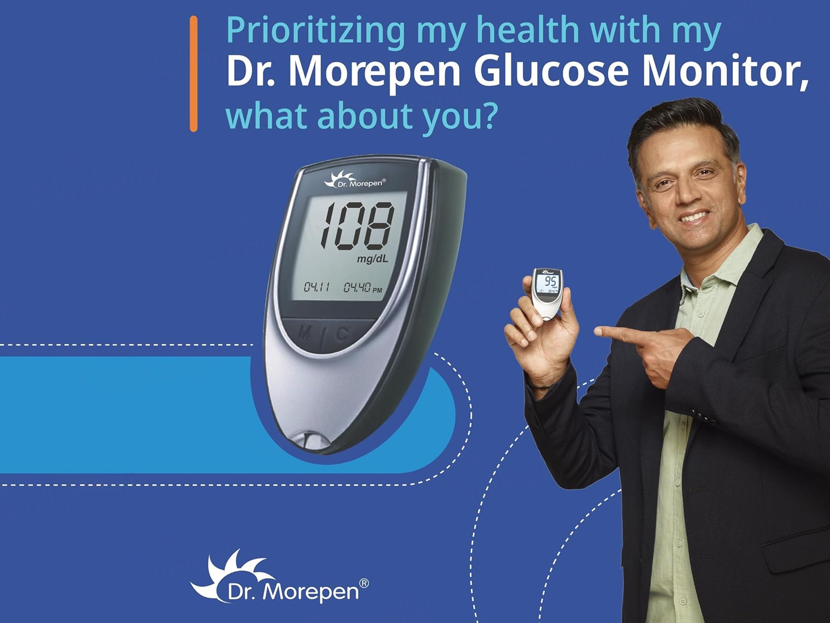 Dr. Morepen GlucoOne BG-03 Blood Glucose Monitoring System Combo Pack (Meter + 50 Strips)