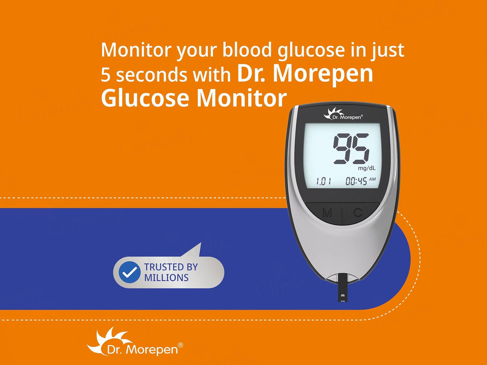 Dr. Morepen GlucoOne BG-03 Blood Glucose Monitoring System (Meter Only)