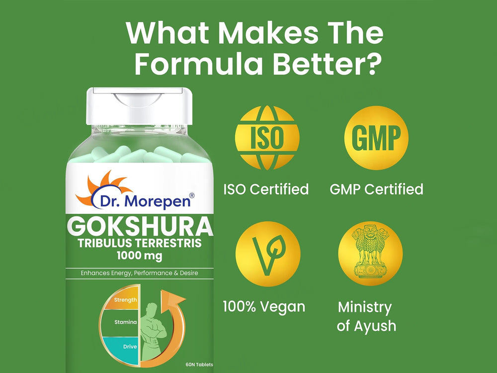 Dr. Morepen Gokshura Tribulus Terrestris 1000mg Tablet