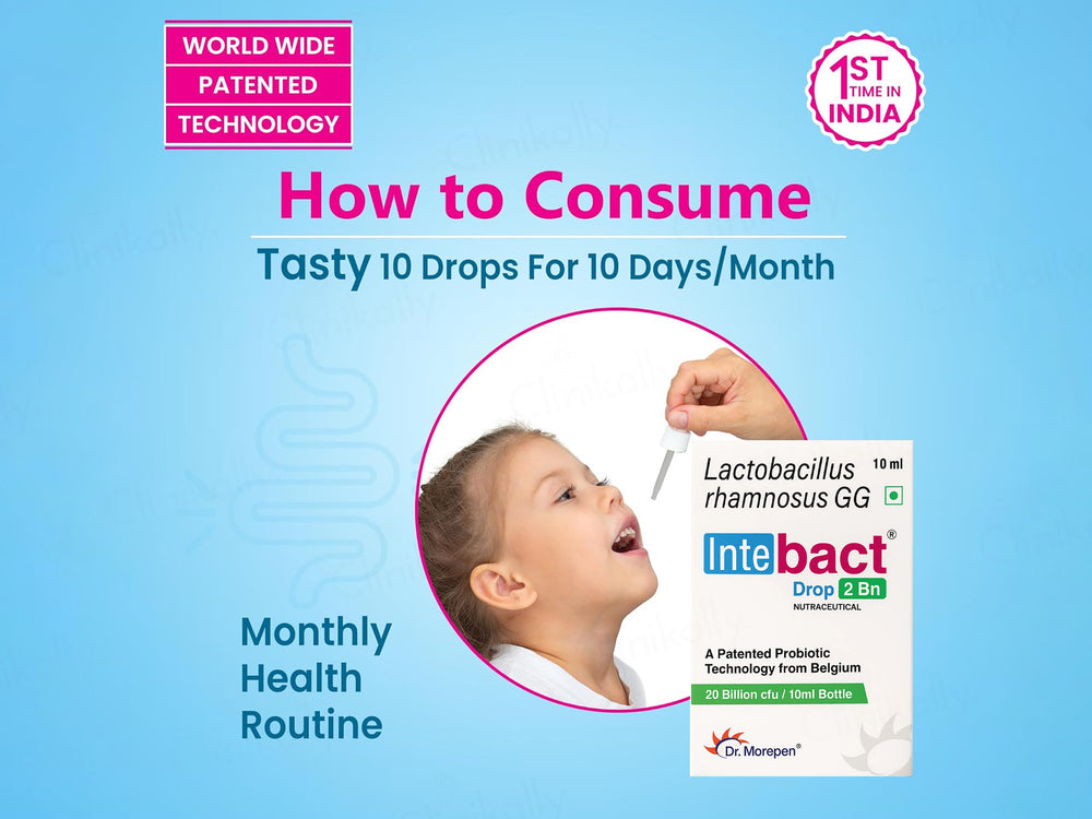 Dr. Morepen Intebact 2 Billion CFU Nutraceutical Oral Drop