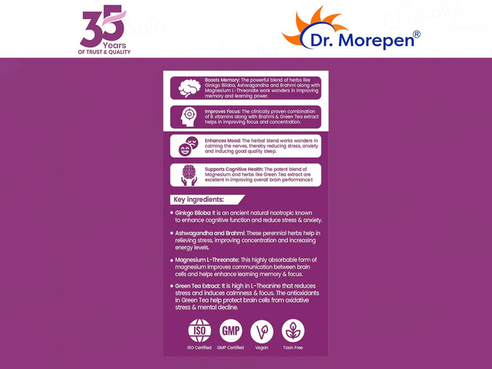 Dr. Morepen Memory Booster Tablet