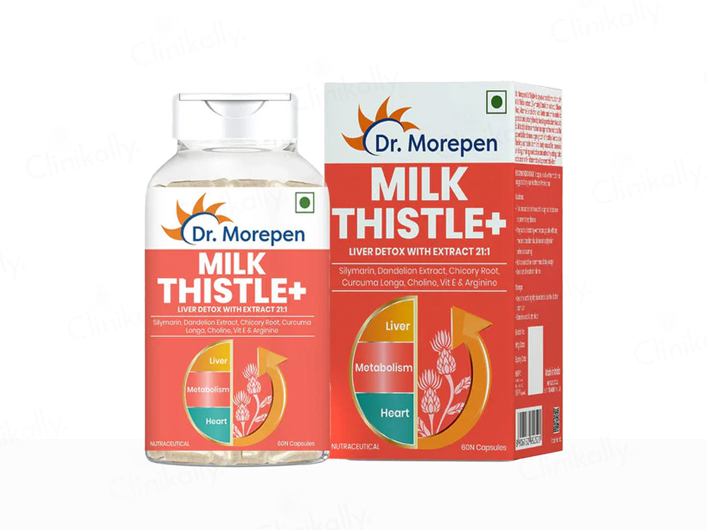 Dr. Morepen Milk Thistle+ Liver Detox Capsule