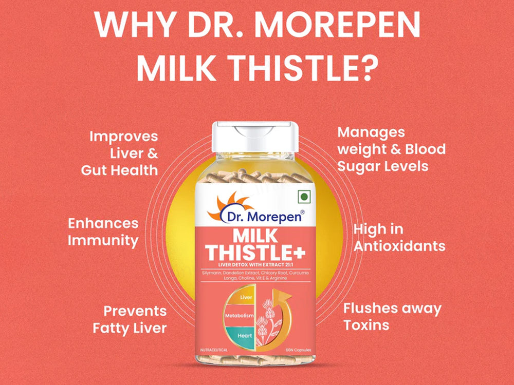 Dr. Morepen Milk Thistle+ Liver Detox Capsule