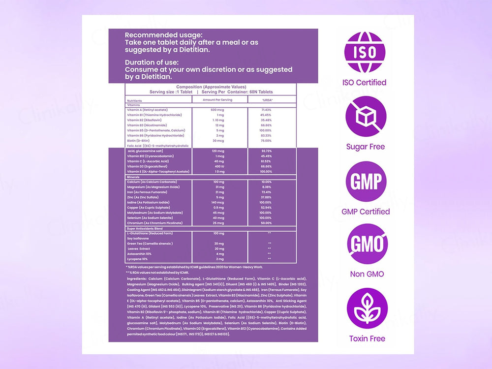 Dr. Morepen Multi Vitamin Women Nutraceutical Tablet