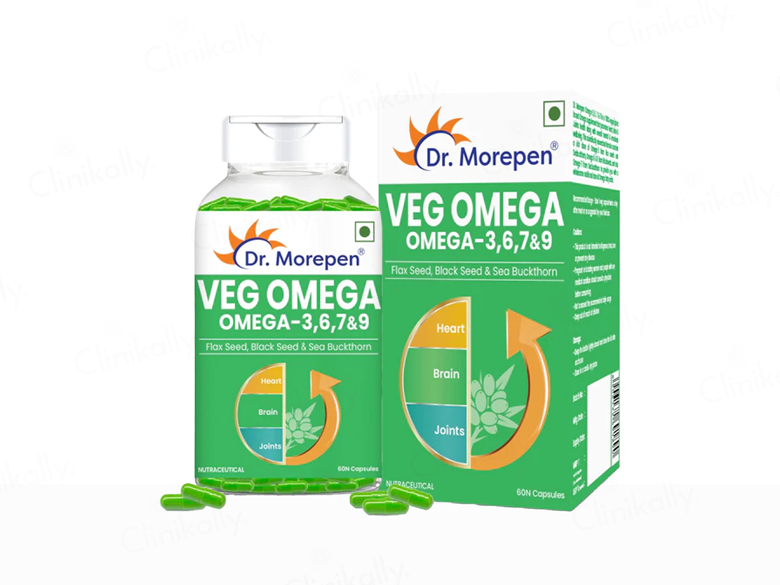 Dr. Morepen Veg Omega-3, 6, 7 & 9 Capsule