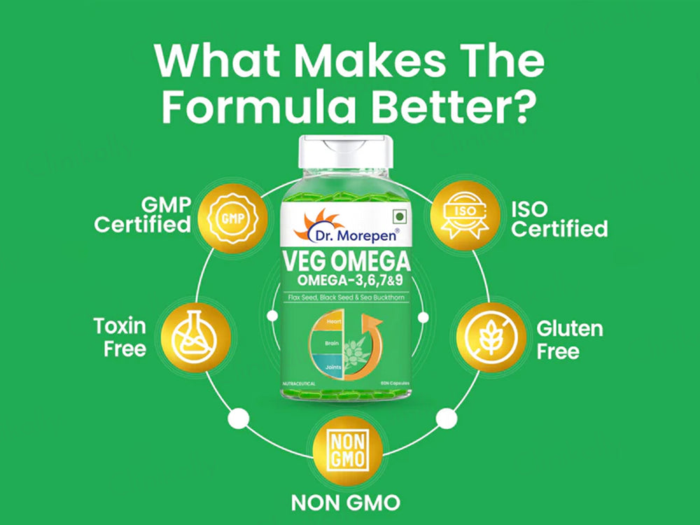Dr. Morepen Veg Omega-3, 6, 7 & 9 Capsule