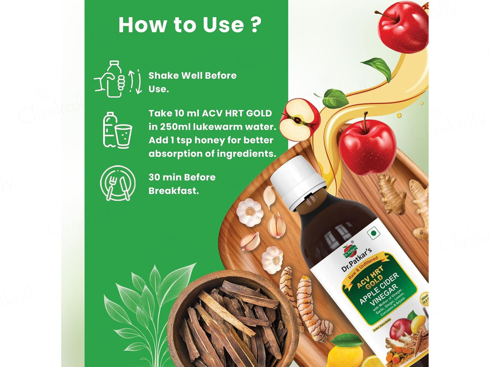 Dr. Patkar's ACV HRT Gold Apple Cider Vinegar