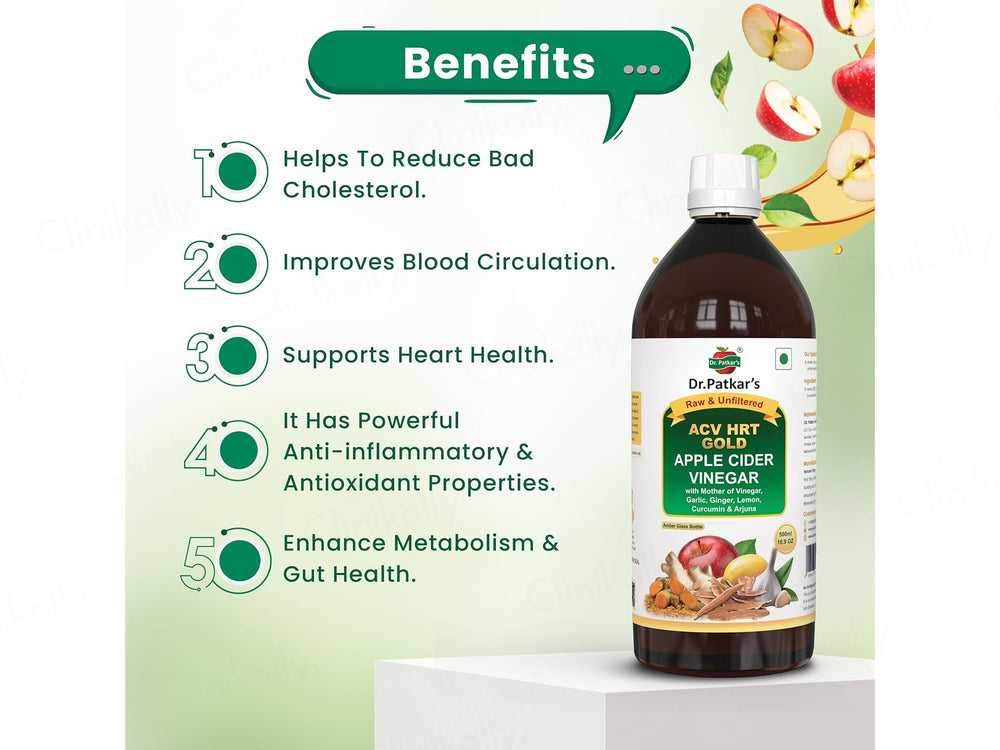 Dr. Patkar's ACV HRT Gold Apple Cider Vinegar