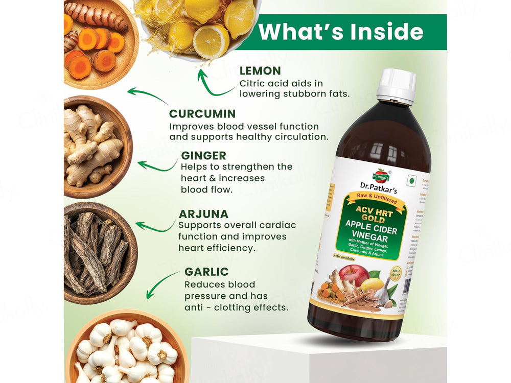 Dr. Patkar's ACV HRT Gold Apple Cider Vinegar