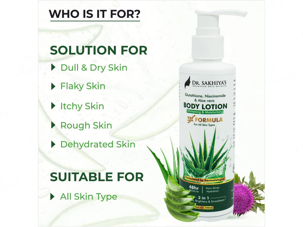 Dr. Sakhiya’s Aloe Vera Whitening & Moisturising Body Lotion