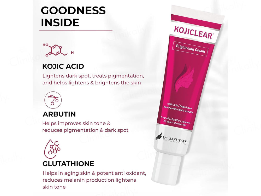 Dr. Sakhiya’s Kojiclear Skin Lightening & Brightening Cream