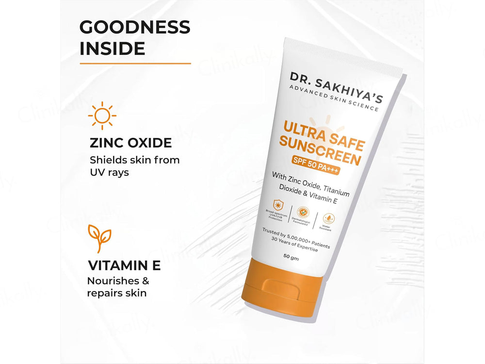 Dr. Sakhiya’s Ultra Safe Sunscreen SPF 50 PA+++