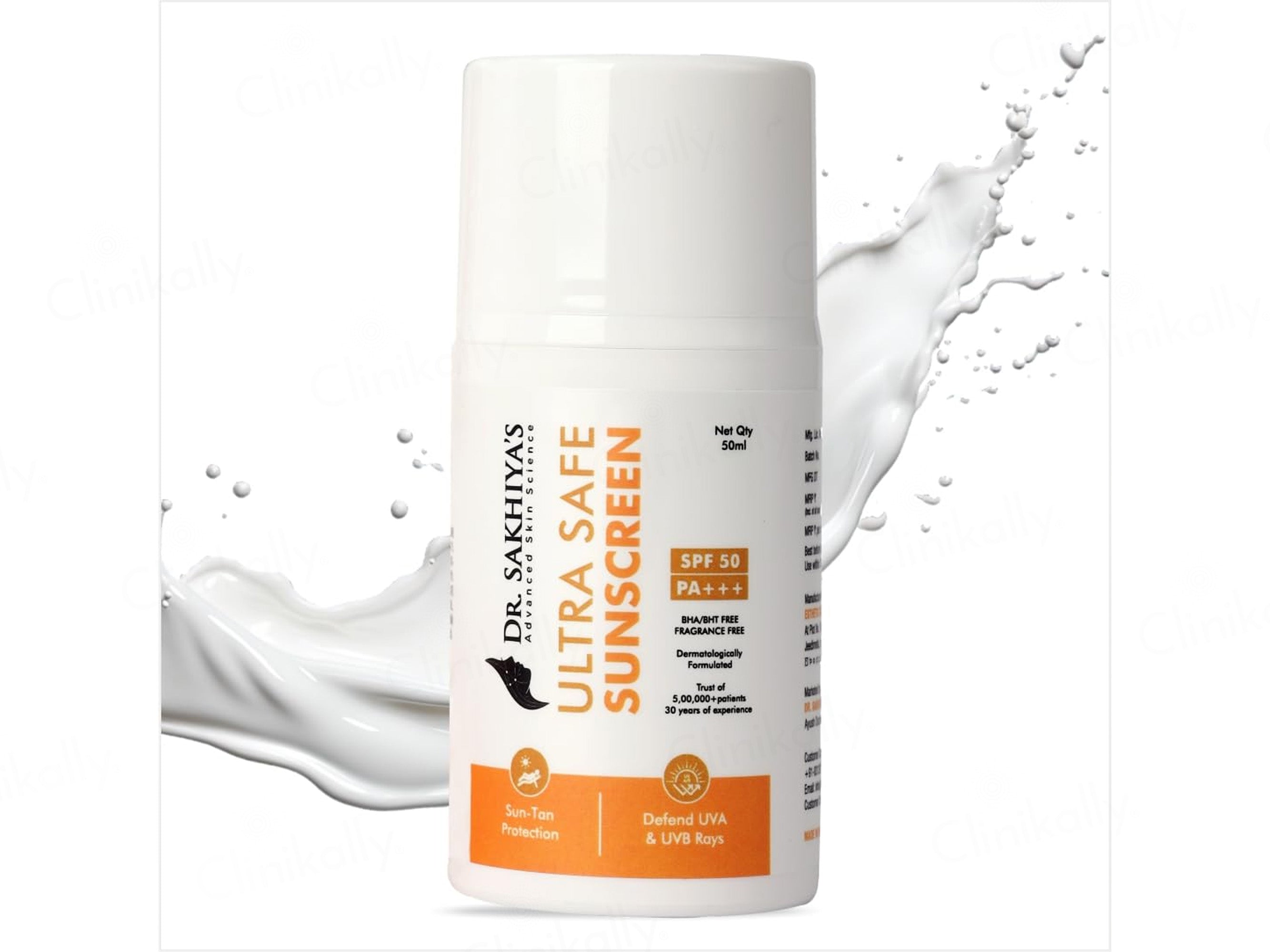Dr. Sakhiya’s Ultra Safe Sunscreen SPF 50 PA+++