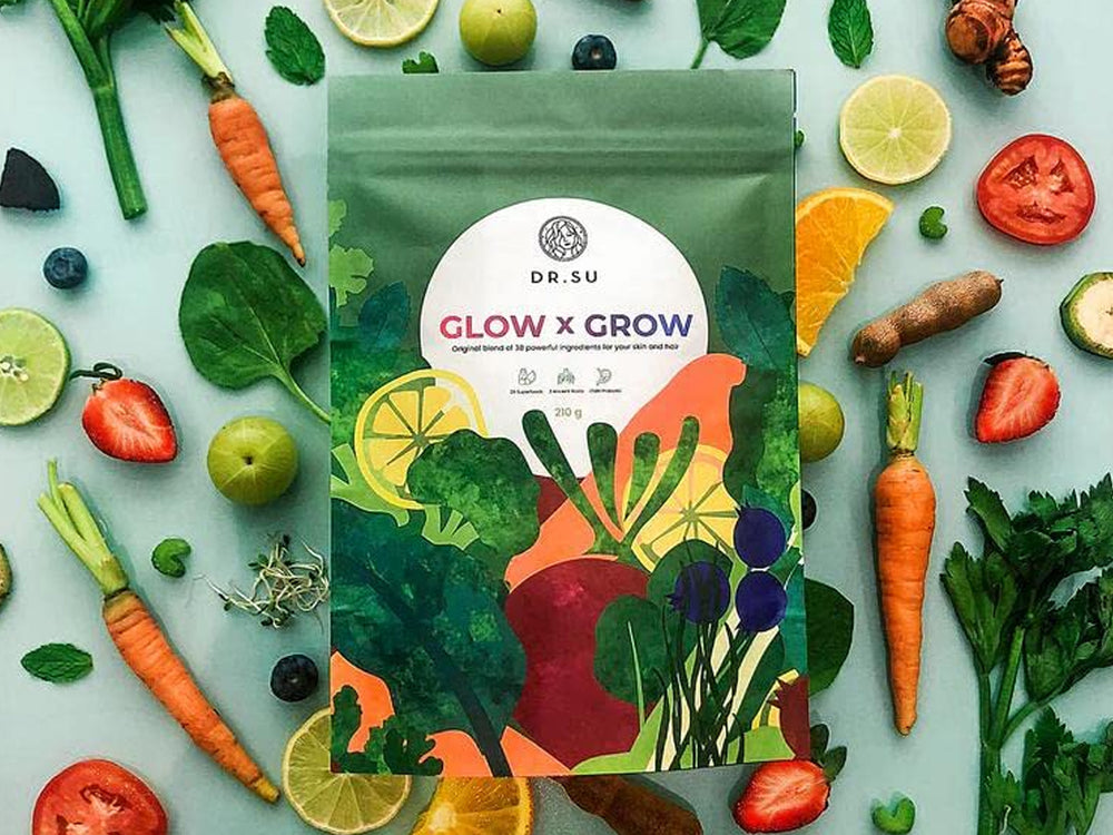 Dr. Su Glow x Grow Skin, Hair & Gut Supplement Powder