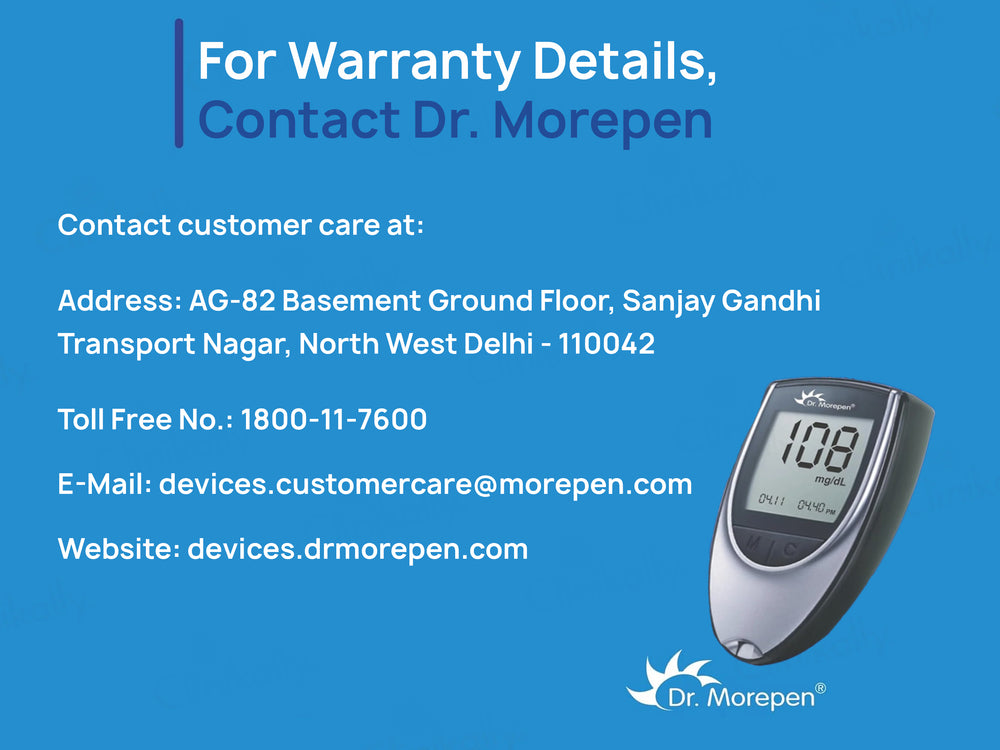 Dr. Morepen GlucoOne BG-03 Blood Glucose Monitoring System (Meter Only)