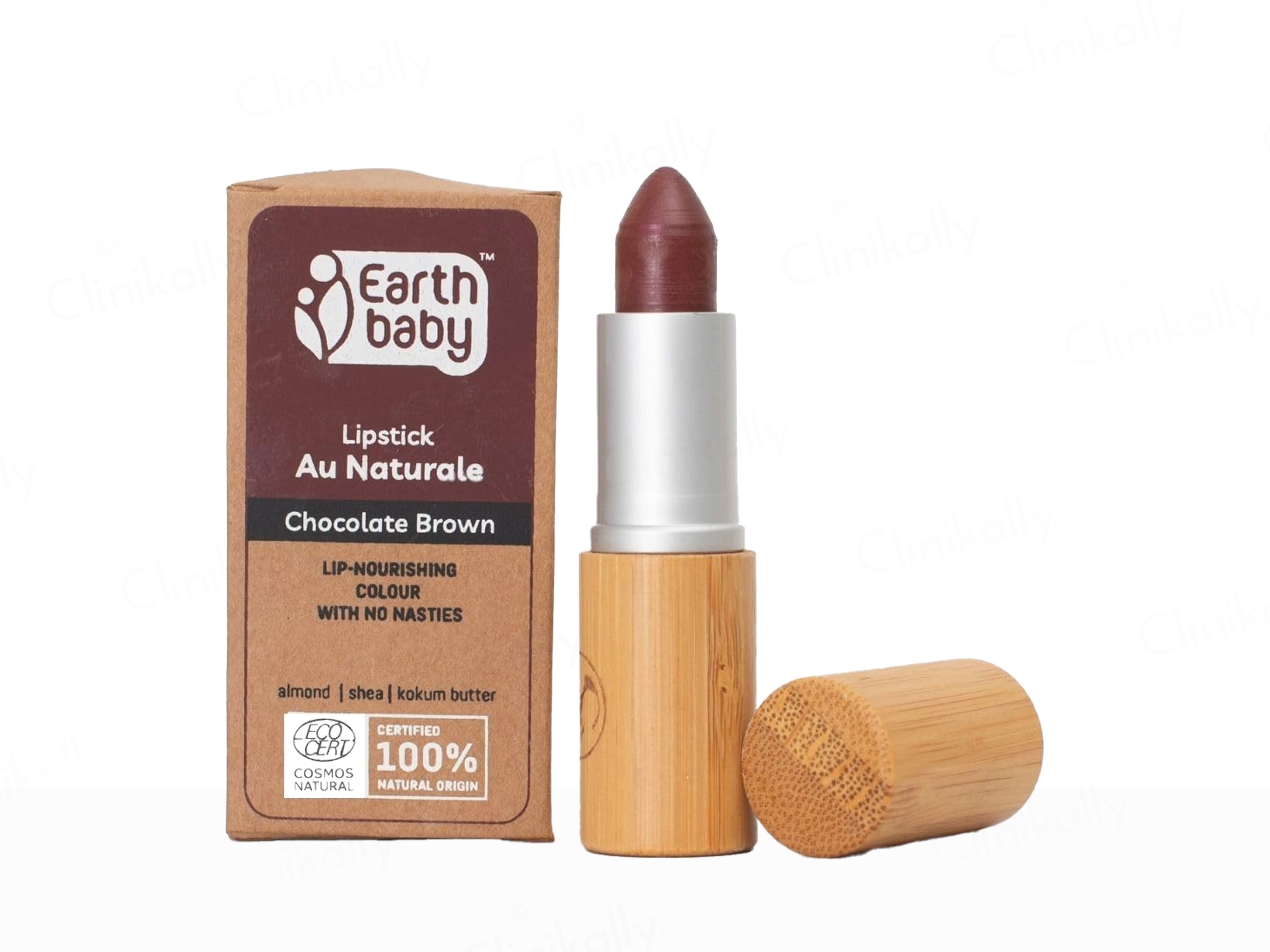 Earth Baby Lip-Nourishing Colour Lipstick Au Naturale - Chocolate Brown