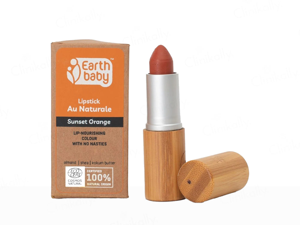Earth Baby Lip-Nourishing Colour Lipstick Au Naturale - Sunset Orange