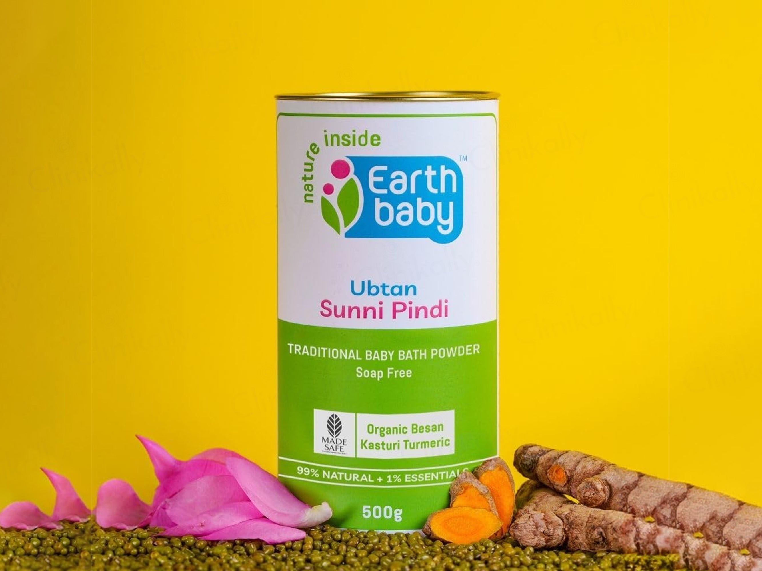 Earth Baby Ubtan Sunni Pindi Traditional Baby Bath Powder