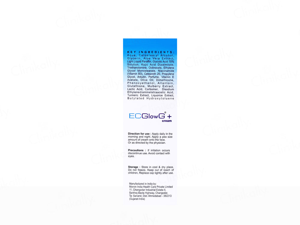 Ecglow+ Intensive Skin Brightening Cream