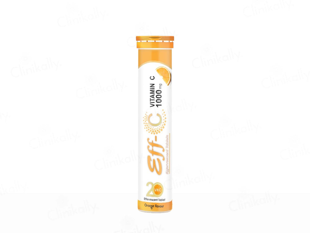 Eff-C Vitamin C 1000mg Effervescent Tablet - Orange Flavour