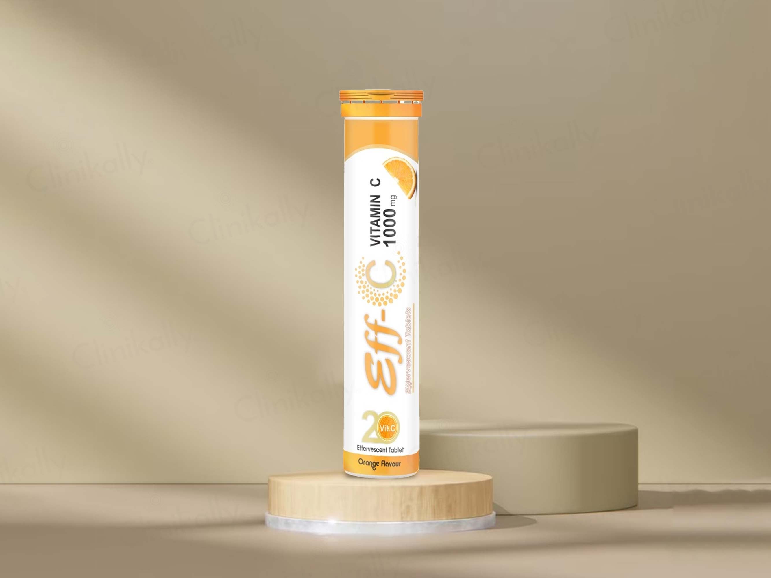 Eff-C Vitamin C 1000mg Effervescent Tablet - Orange Flavour