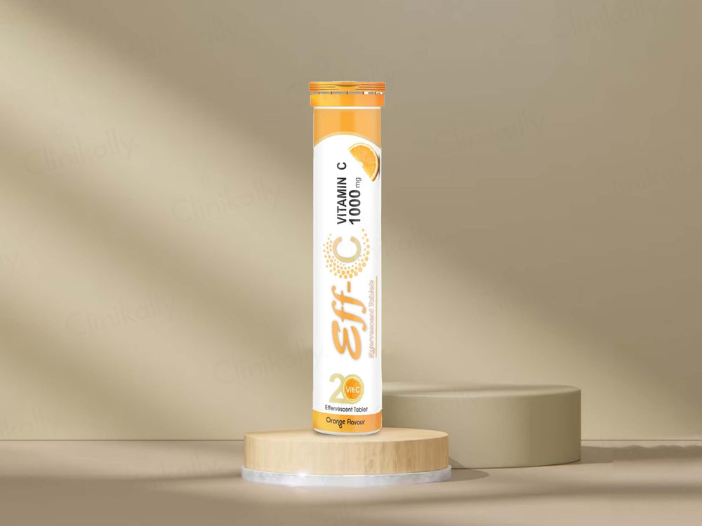 Eff-C Vitamin C 1000mg Effervescent Tablet - Orange Flavour