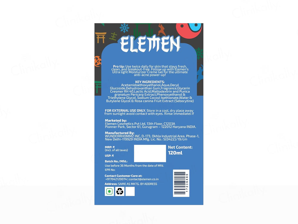 Elemen Anti Acne Face Wash