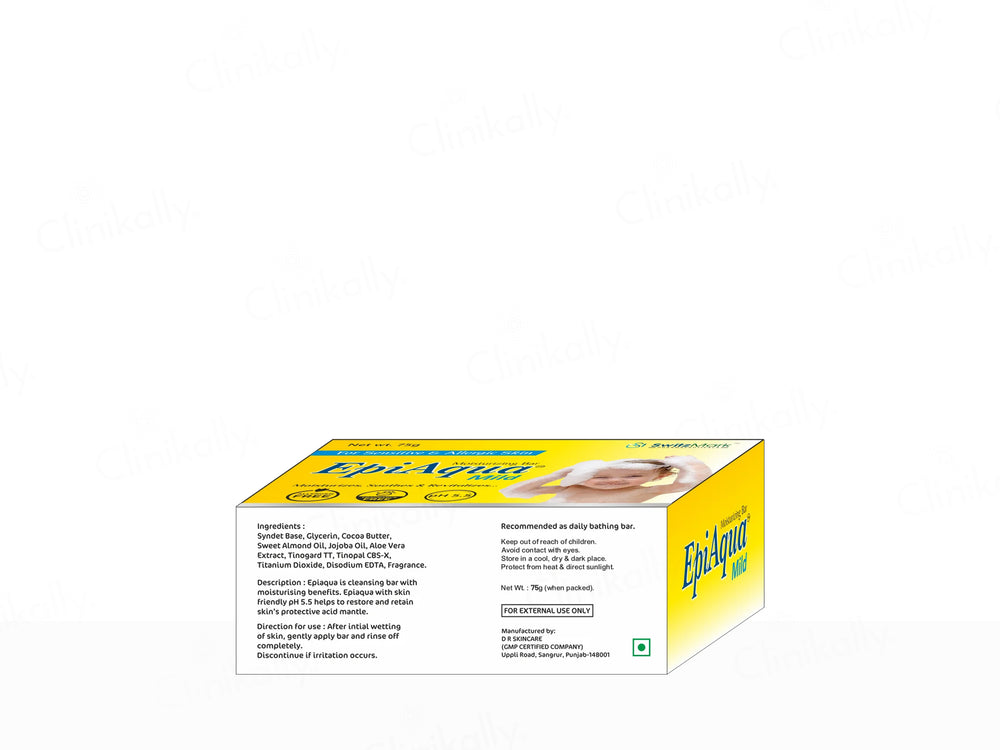 Epiaqua Mild Moisturizing Bar For Sensitive & Allergic Skin