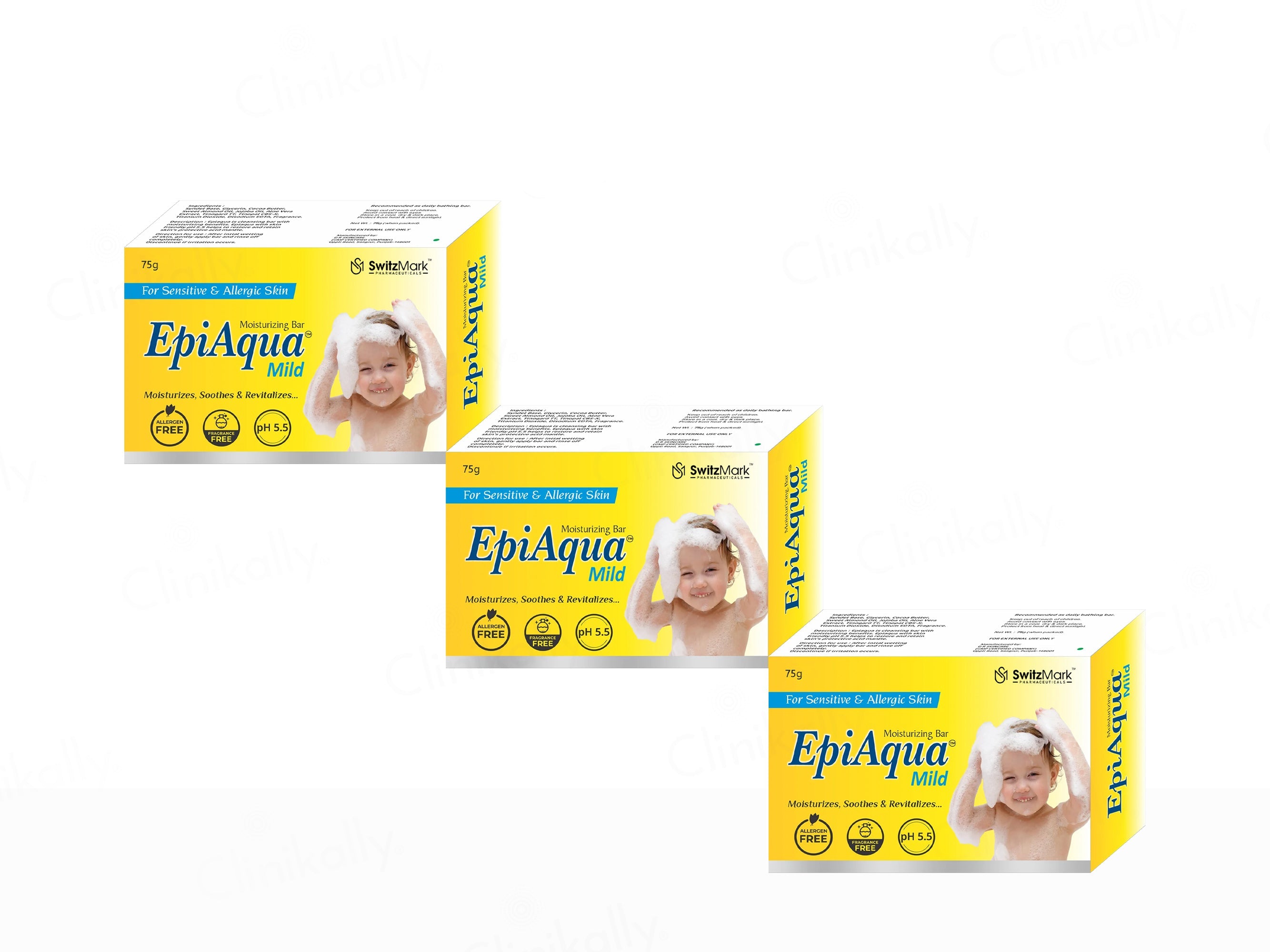 Epiaqua Mild Moisturizing Bar For Sensitive & Allergic Skin