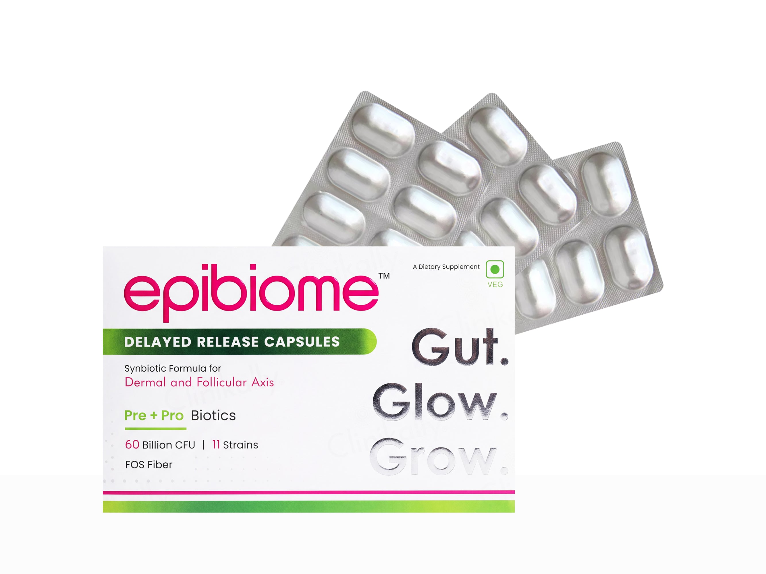 Epibiome Pre+Pro Biotics Dietary Supplement Capsule